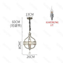 Antique silver decorbites crystal chandelier for dining room