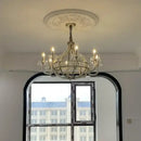 Antique silver decorbites crystal chandelier for dining room