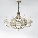 Antique silver decorbites crystal chandelier for dining room