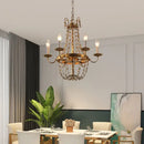 Antique brass decorbites crystal chandelier for dining room