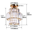 Modern chrome decorbites crystal chandelier living room ceiling light