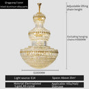 DecorBites™ Crystal Chandelier: Elegant Lighting for Home, Villa, Hotel Lobby