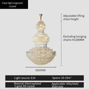 DecorBites™ Crystal Chandelier: Elegant Lighting for Home, Villa, Hotel Lobby