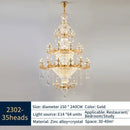 Classic european gold decorbites crystal chandelier dining room light