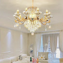 Classic european gold decorbites crystal chandelier dining room light