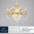 Classic european gold decorbites crystal chandelier dining room light