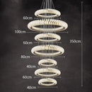 Modern spiral white crystal chandelier dining room led pendant light