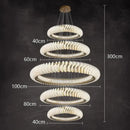 Modern spiral white crystal chandelier dining room led pendant light