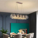 DecorBites™ Crystal Chandelier: Elegant Living Room & Bedroom Pendant Light