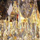 DecorBites™ Crystal Chandelier: Elegant Living Room & Bedroom Pendant Light