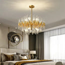 Elegant gold crystal chandelier dining room luxury pendant light