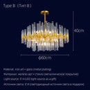 Elegant gold crystal chandelier dining room luxury pendant light