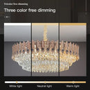 Golden peacock crystal chandelier living room teardrop pendant light