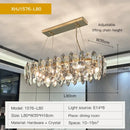 DecorBites™ Crystal Chandelier: Elegant Nordic Design for Living, Dining, Bedroom