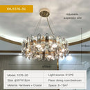 DecorBites™ Crystal Chandelier: Elegant Nordic Design for Living, Dining, Bedroom