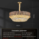 Decorbites crystal chandelier gold & blue peacock living room light