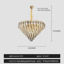 Heart shaped gold decorbites crystal chandelier for living room