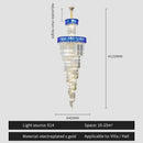 Elegant gold and blue crystal chandelier living room lighting