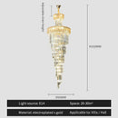 Elegant gold and blue crystal chandelier living room lighting
