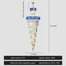 Elegant gold and blue crystal chandelier living room lighting