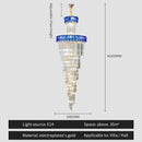 Elegant gold and blue crystal chandelier living room lighting