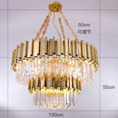 Decorbites crystal chandelier gold brass and pink living room light