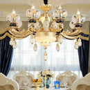 Ornate gold decorbites crystal chandelier for the dining room
