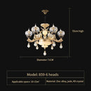 Ornate gold decorbites crystal chandelier for the dining room