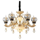 Ornate gold decorbites crystal chandelier for the dining room