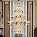 Ornate gold decorbites crystal chandelier for the dining room