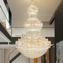 DecorBites™ Crystal Chandelier: European Villa Lobby Staircase Long Chandelier