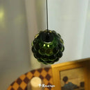 Clear & emerald green crystal chandelier commercial entrance light