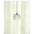 Clear & emerald green crystal chandelier commercial entrance light