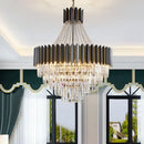DecorBites™ Crystal Chandelier for Duplex Living: Modern Elegance for Hotel, Villa, and Home.