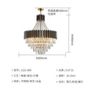 DecorBites™ Crystal Chandelier for Duplex Living: Modern Elegance for Hotel, Villa, and Home.