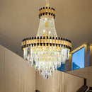 Luxurious gold decorbites crystal chandelier living room light