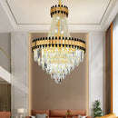 Luxurious gold decorbites crystal chandelier living room light
