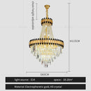 Luxurious gold decorbites crystal chandelier living room light