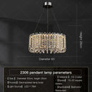 DecorBites™ Crystal Chandelier for Elegant European Living Spaces