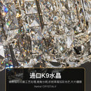 DecorBites™ Crystal Chandelier for Elegant European Living Spaces