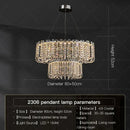 DecorBites™ Crystal Chandelier for Elegant European Living Spaces
