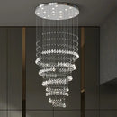 Modern chrome decorbites crystal chandelier living room spiral pendant
