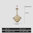 Modern gold and iridescent blue decorbites crystal chandelier living room