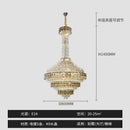 Modern gold and iridescent blue decorbites crystal chandelier living room