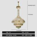 Modern gold and iridescent blue decorbites crystal chandelier living room