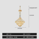 Modern gold and iridescent blue decorbites crystal chandelier living room