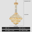 Modern gold and iridescent blue decorbites crystal chandelier living room