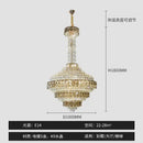Modern gold and iridescent blue decorbites crystal chandelier living room