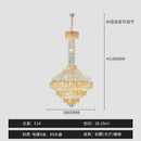Modern gold and iridescent blue decorbites crystal chandelier living room