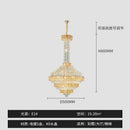 Modern gold and iridescent blue decorbites crystal chandelier living room